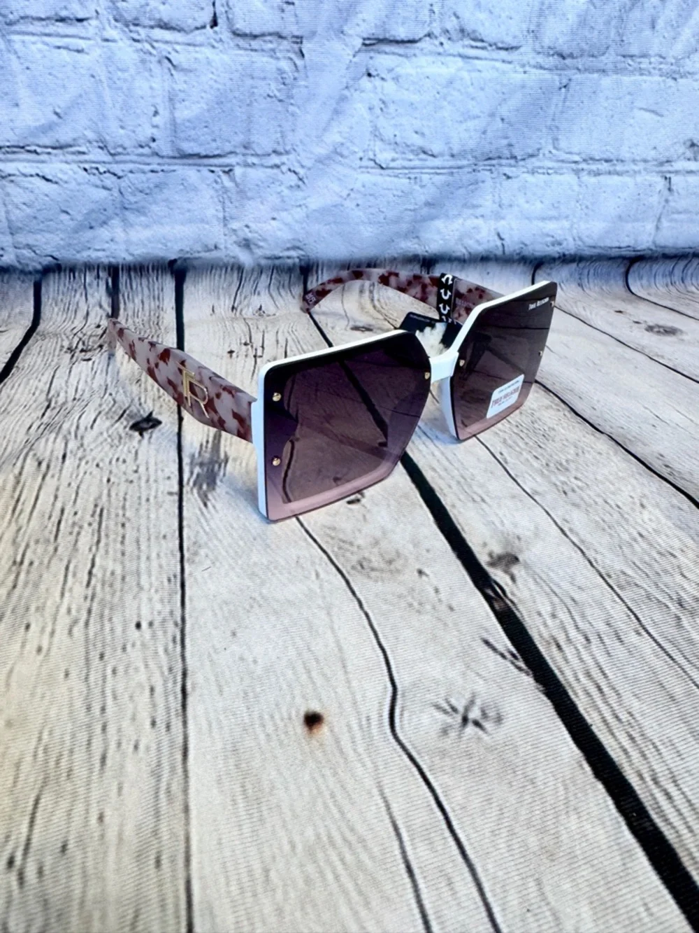 True Religion Oversized Square Gradient Lens Sunglasses New That Girl